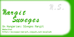 margit suveges business card
